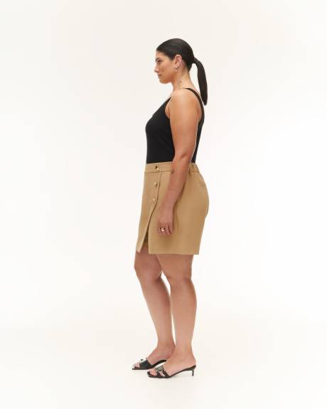 Natural Asymmetrical Skort - Addition Elle