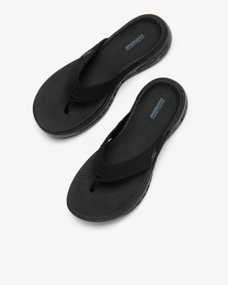 Wide Width, Knit Flip Flop Sandals - Skechers