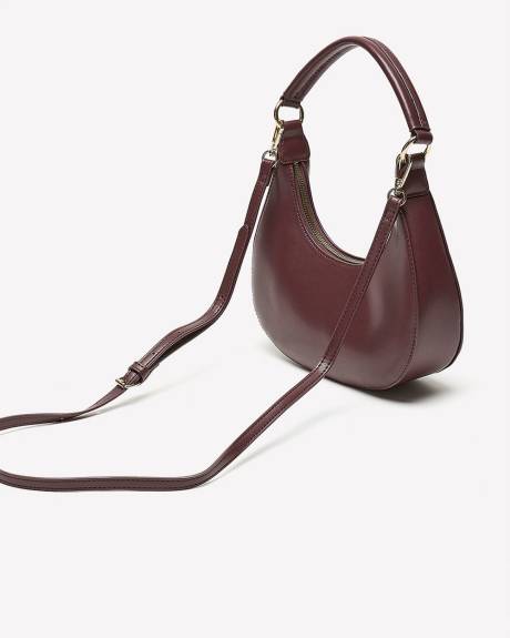 Faux Leather Shoulder Bag