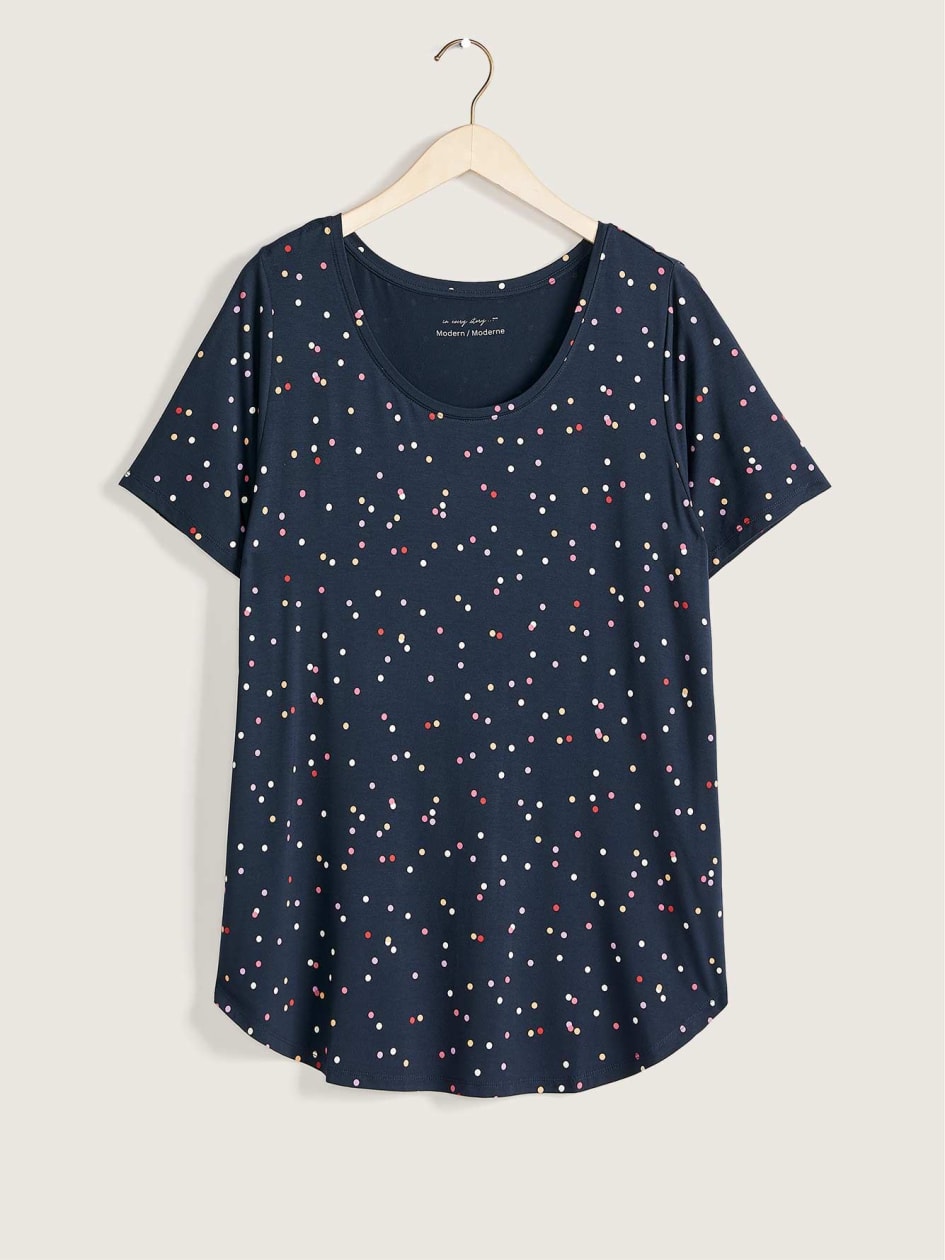 T-shirt imprimé coupe moderne à encolure en U - In Every Story