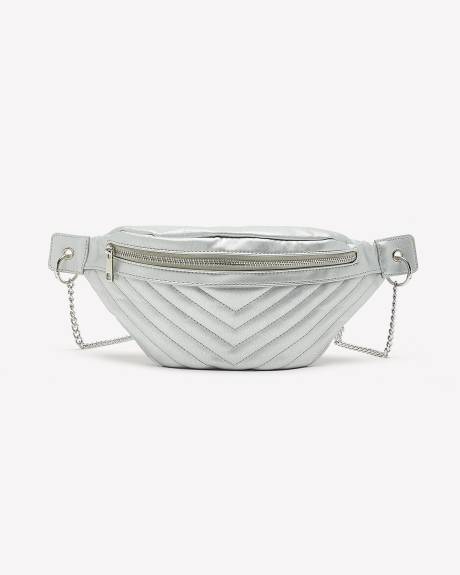 Sac banane à chevron texturé