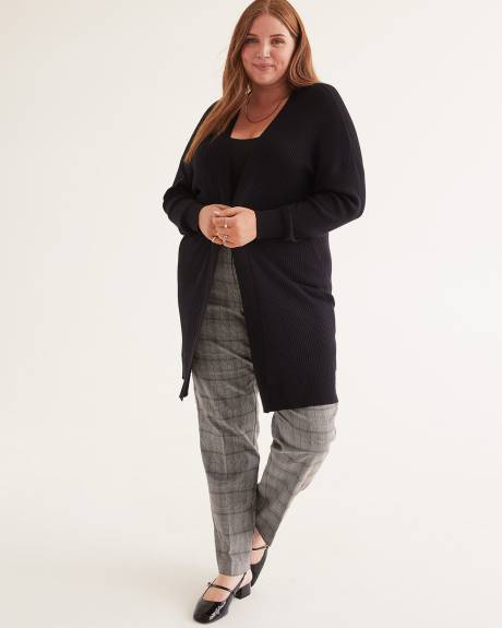 Ribbed Tunic Open Cardigan - PENN. Essentials