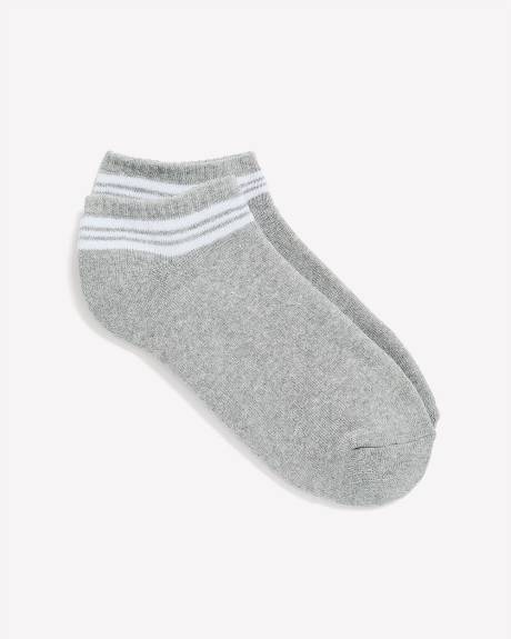 Chaussettes courtes avec rebord rayé - Active Zone