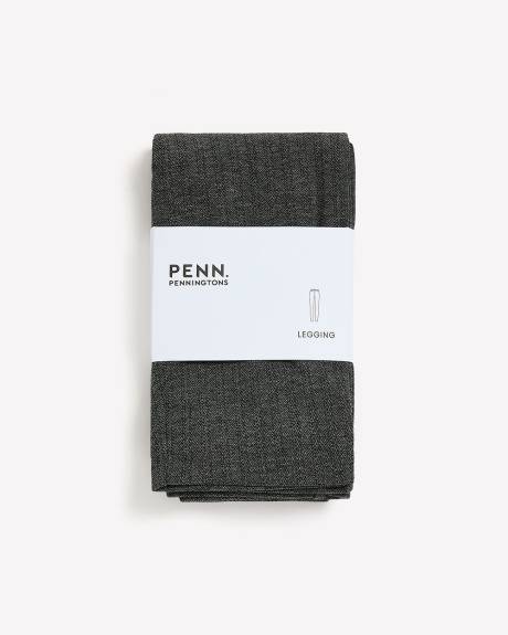 Legging gris à chevrons texturés