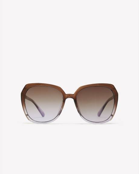 Large Ombre Square Sunglasses