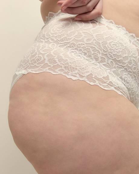 Culotte classique avec taille en dentelle - Déesse Collection