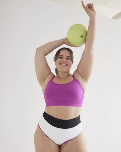 Printed Tankini with Under Crop Top - Active Zone