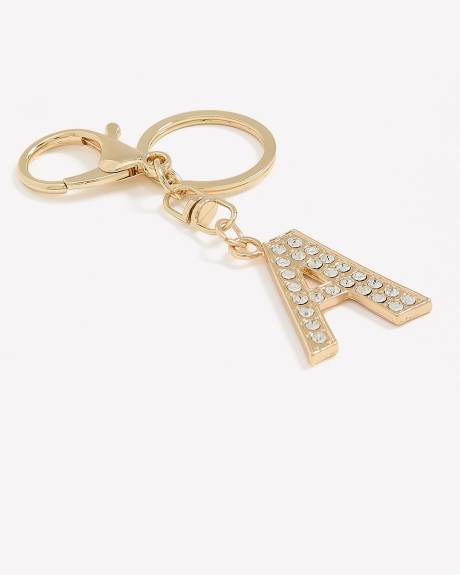 Golden Keychain / Bag Charm, Letter A