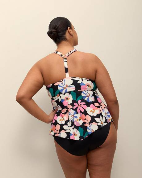 Flora-Print Aviva Tankini Top - Raisins Curve