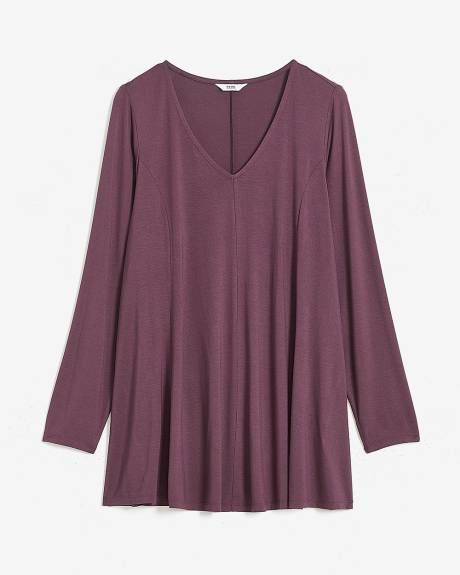 V-Neck Tunic with Princess Seams