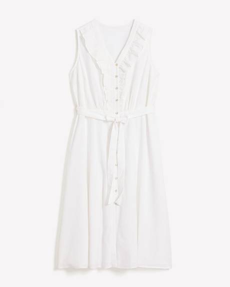 Robe boutonnée à volants - Addition Elle
