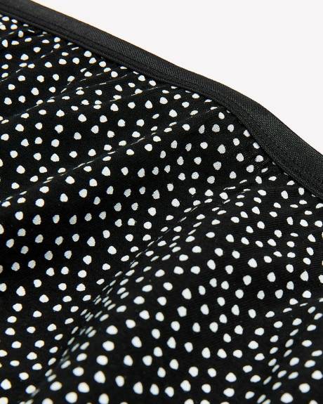 Culotte échancrée en coton avec imprimé à pois - ti Voglio