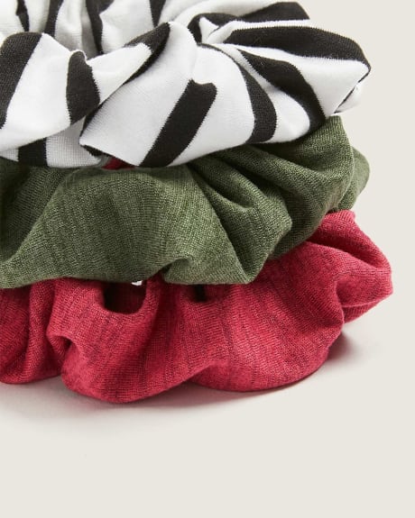 Responsible Eco Yarn Hair Scrunchies, Pack of 3 - ActiveZone