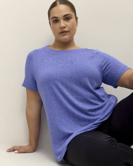 T-shirt texturé à manches courtes - Active Zone