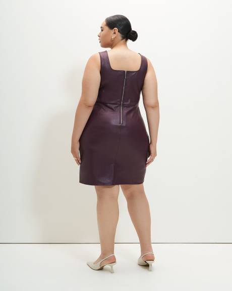 Robe sans manches en cuir synthétique - Addition Elle