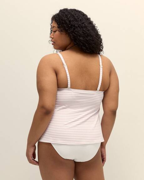 Striped Underwire Tankini Top