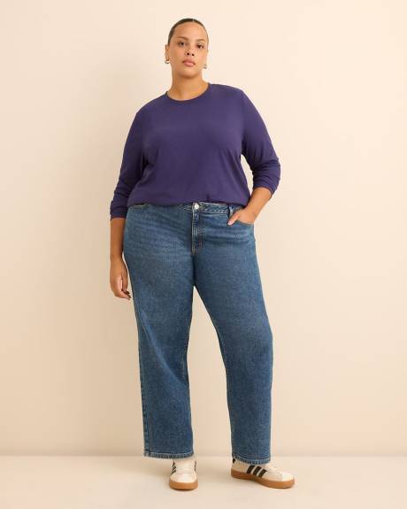 Boyfriend-Fit Ribbed Tee - PENN. Essentials Boyfriend-Fit Ribbed Tee - PENN. Essentials