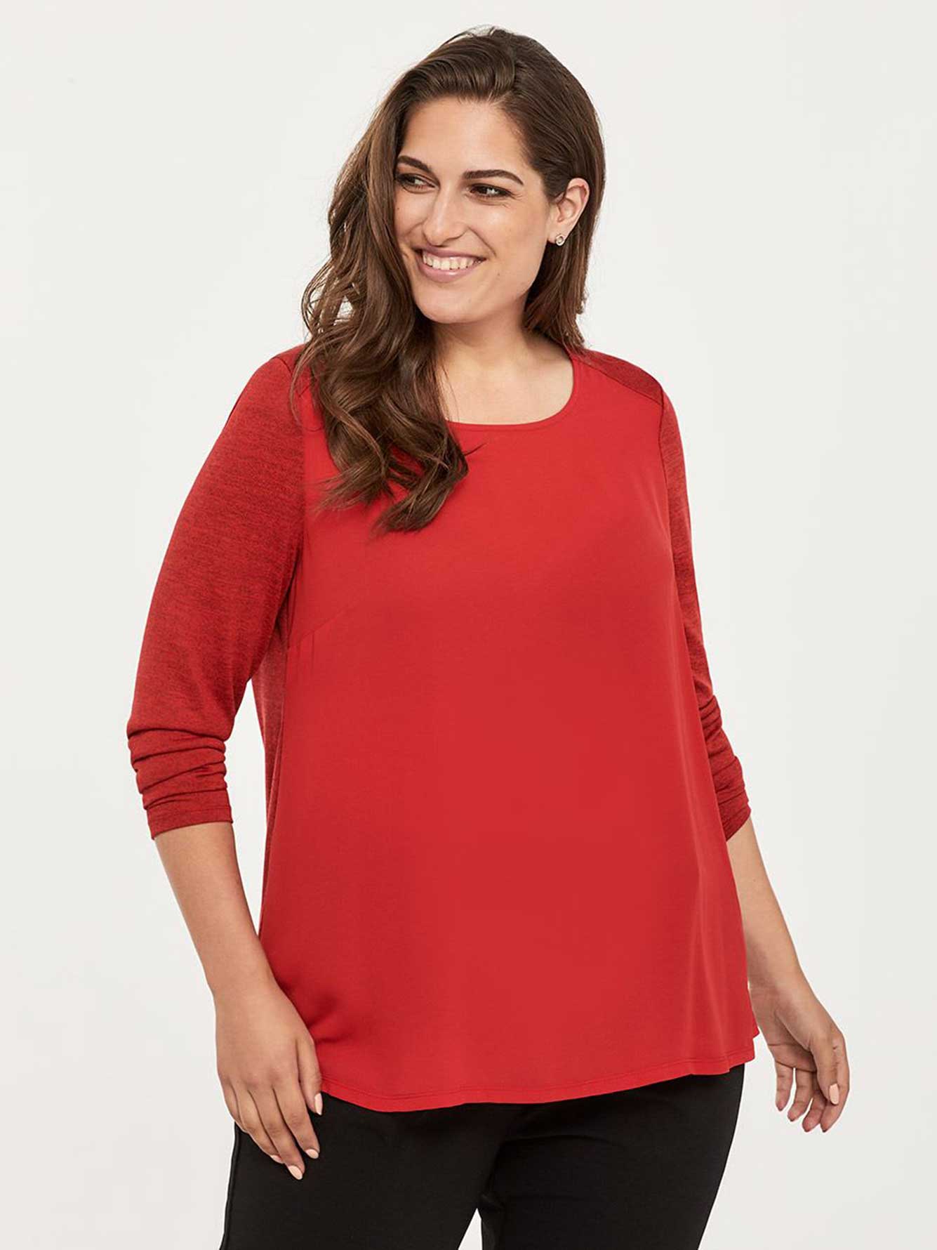 Long Sleeve Knit Top In Every Story Penningtons