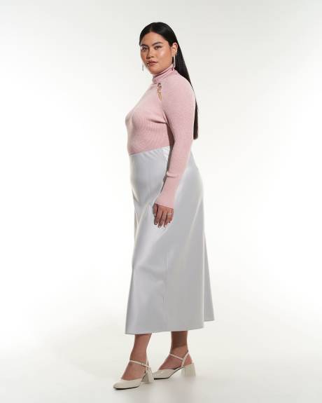Jupe longue droite en satin - Addition Elle