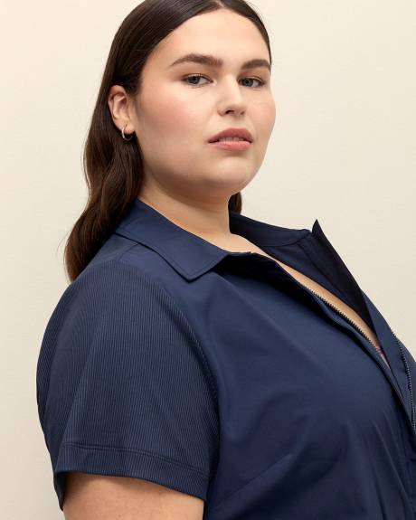 Responsible, Mixed Media 4-Way Stretch Jumpsuit - Active Zone