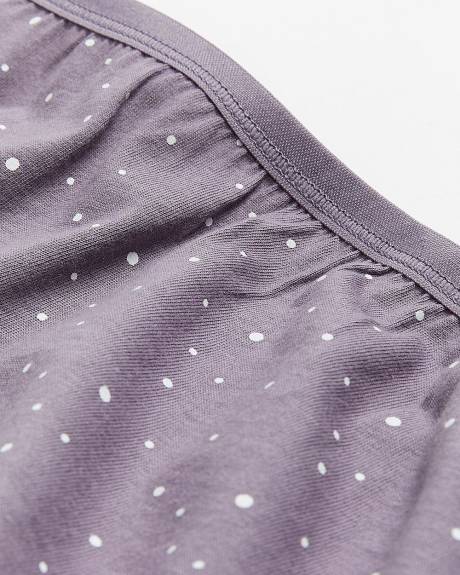 Culotte garçonne en coton à pois avec élastique scintillant - ti Voglio