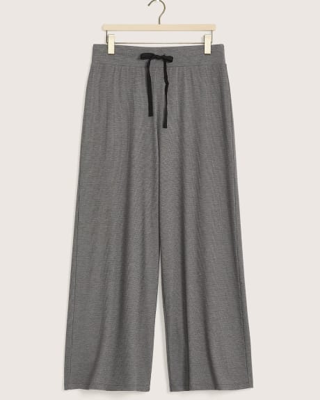Pull-On Wide-Leg Pant with Drawstring - Addition Elle