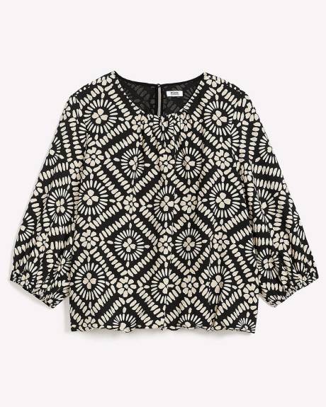 Bubble-Hem Blouse