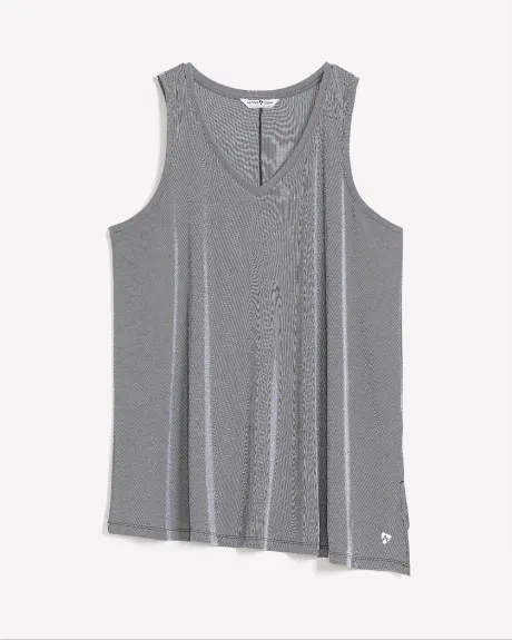 Asymetrical Ribbed Knit Tank - Active Zone
