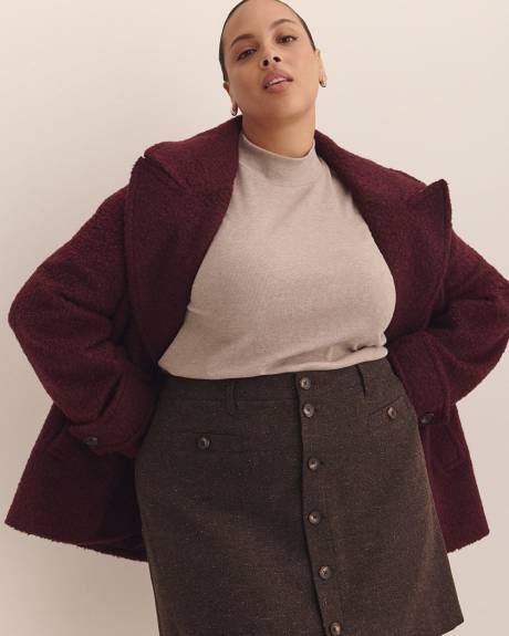Caban bouclé