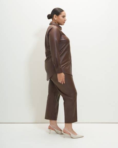 Chemisier tunique en cuir synthétique - Addition Elle
