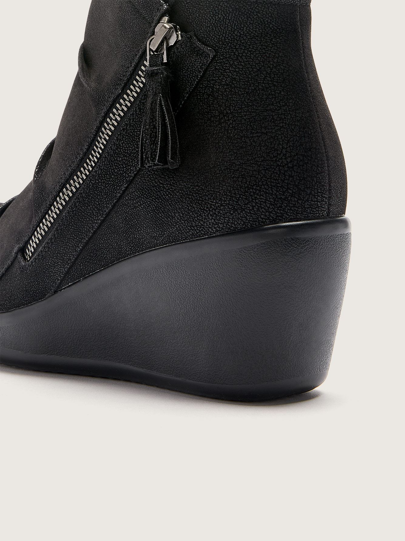 Wide Rumblers Ankle Bootie with Wedge 