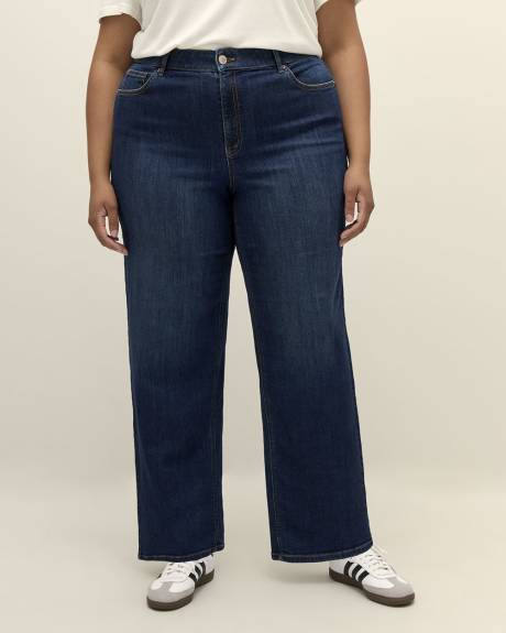 Jean à jambe large, coupe galbée, tissu responsable - d/C Jeans