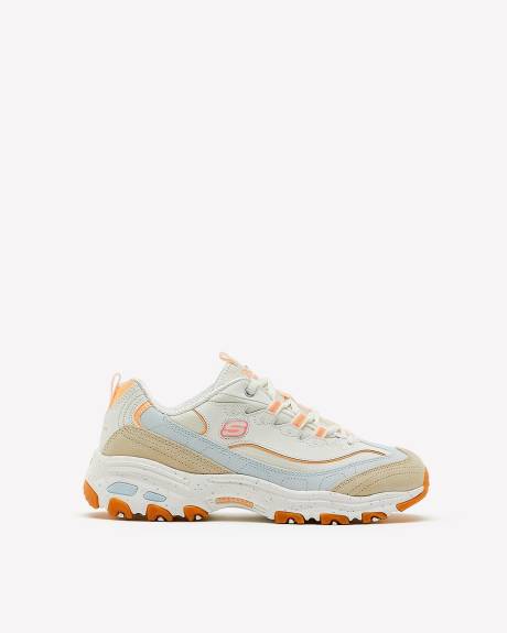 Wide Width, D'Lites Bold Views Lace-Up Sneakers - Skechers