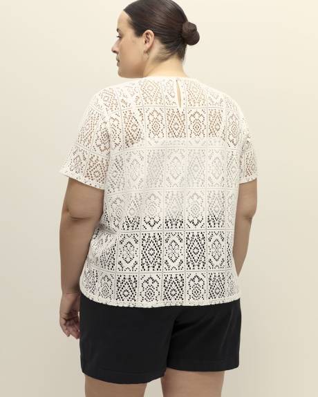 Crochet Short-Sleeve T-Shirt