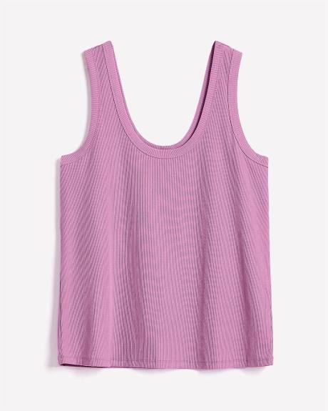 Low Back Rib Knit Tank Top - PENN. Essentials