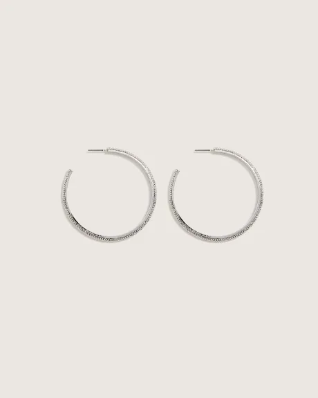 Textured Hoop Earrings - In Every Story