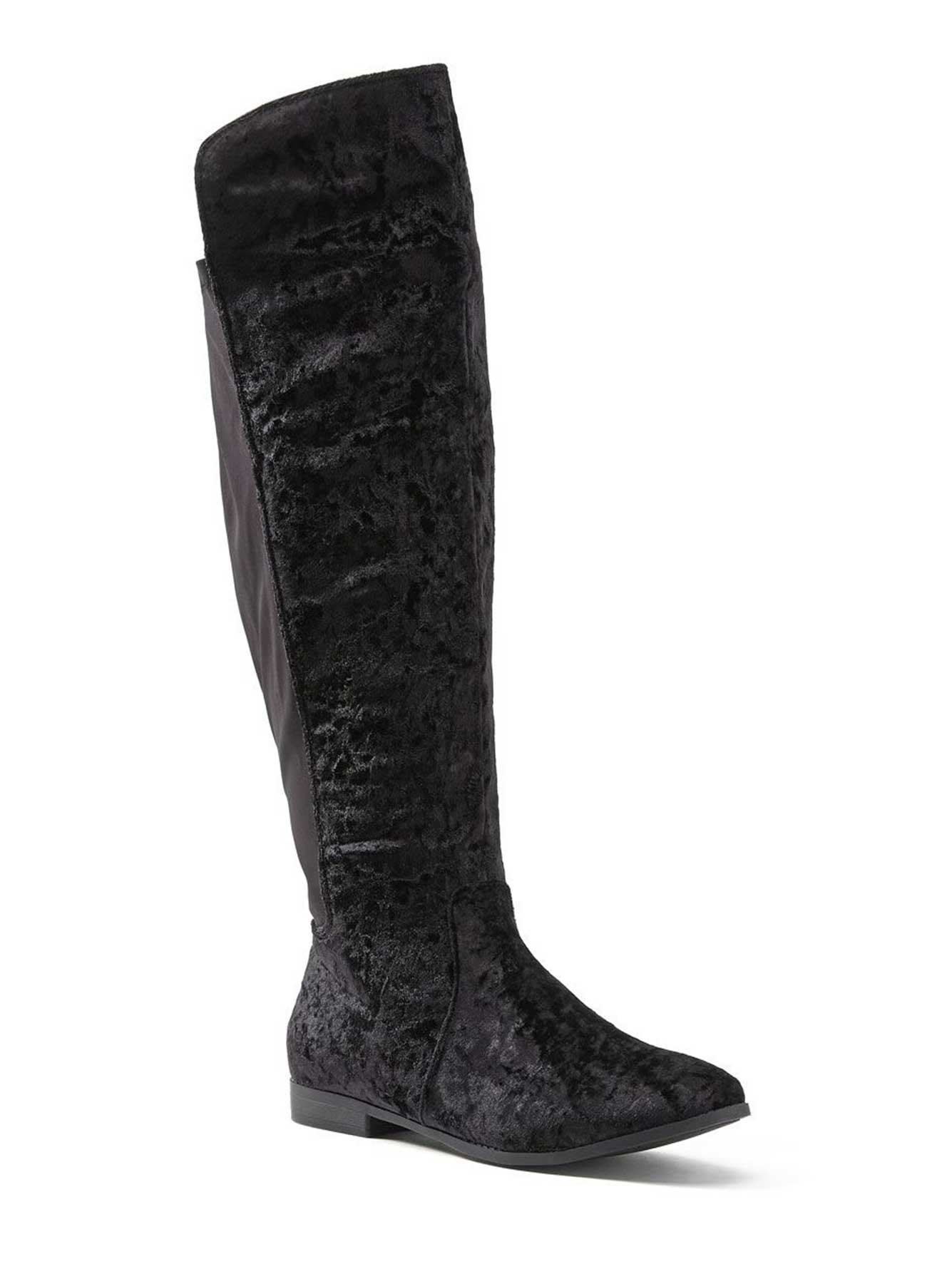 wide width velvet shoes