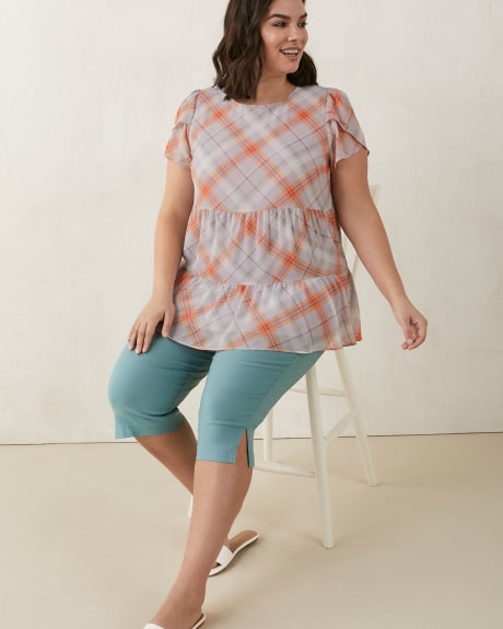 Capri uni avec poches, coupe ingénieuse, tissu responsable - In Every Story