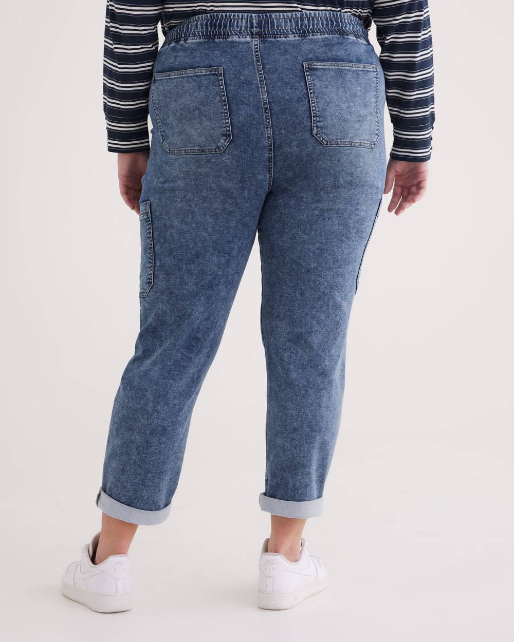 1948 Fit Stretch Denim Cargo Jogger Pants Medium Wash d C JEANS Penningtons