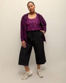 Pantalon court extensible à jambe large, tissu responsable - Active Zone