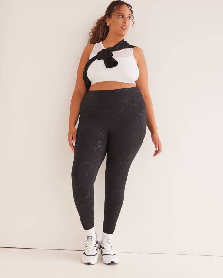 Foil Printed Legging with Pockets - Active Zone