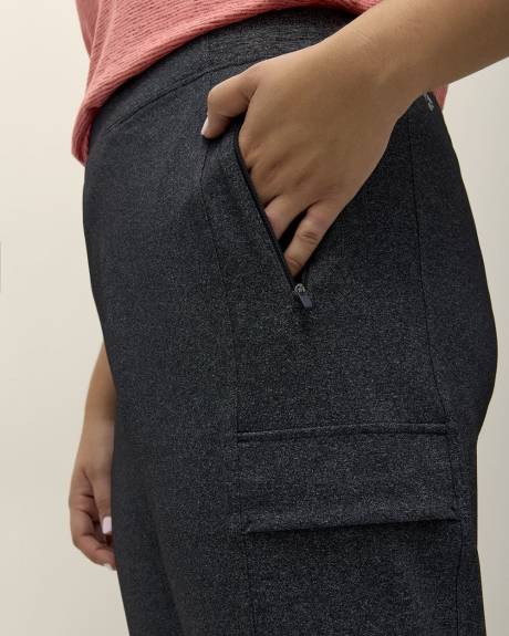 Pantalon cargo urbain chiné à jambe droite - Active Zone