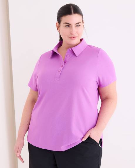 Short Sleeve Polo Top - Active Zone