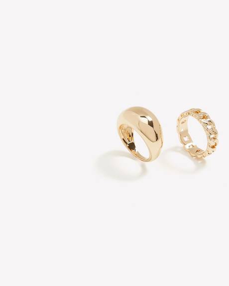 Golden Rings, Set of 2