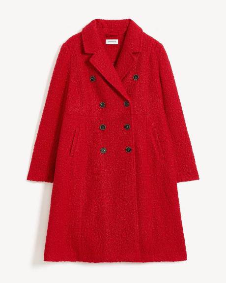 Manteau long à double boutonnage - Addition Elle
