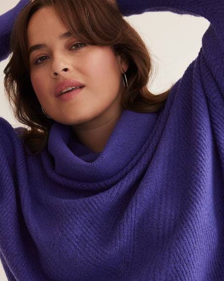 Sweater with Long Dolman Sleeves