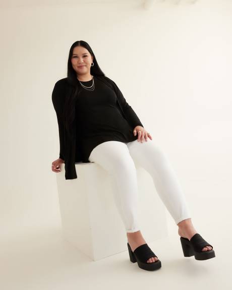 Responsible, Black Long-Sleeve Knit Cardigan - PENN. Essentials