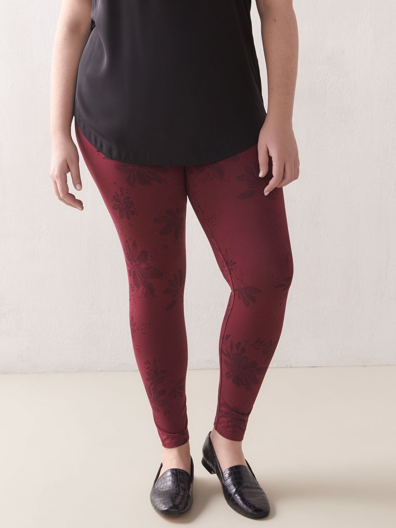 calvin klein power stretch wide waistband leggings