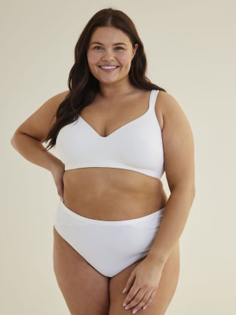 Soutien-gorge t-shirt avec dentelle sur les ailes, sans armatures - ti VOGLIO