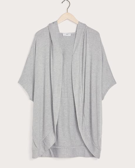 Hooded Cocoon Knit Cardigan - ActiveZone
